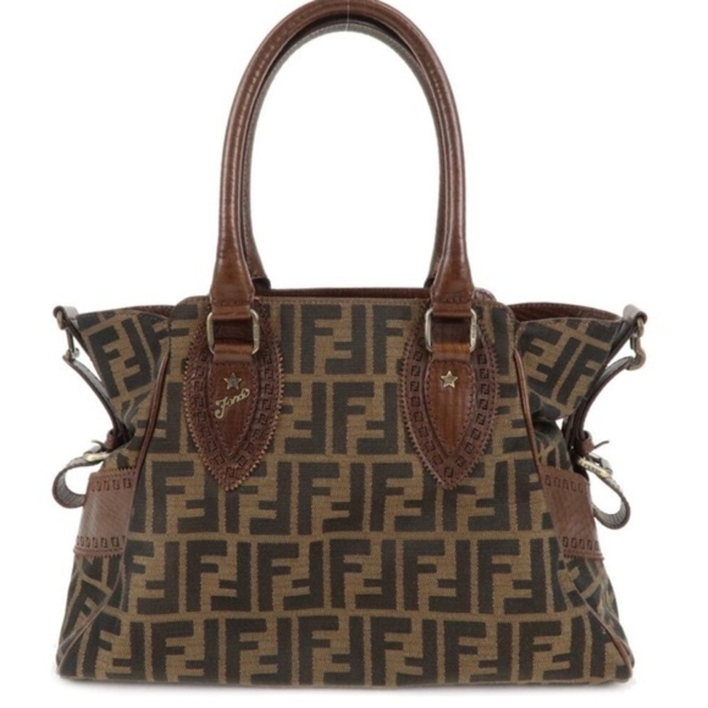 Fendi du jour bag with card and COA included. Zucca. Authenticated